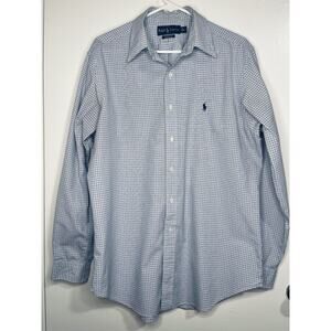 Vintage Ralph Lauren Men’s Button Up Size L Plaid Long Sleeve